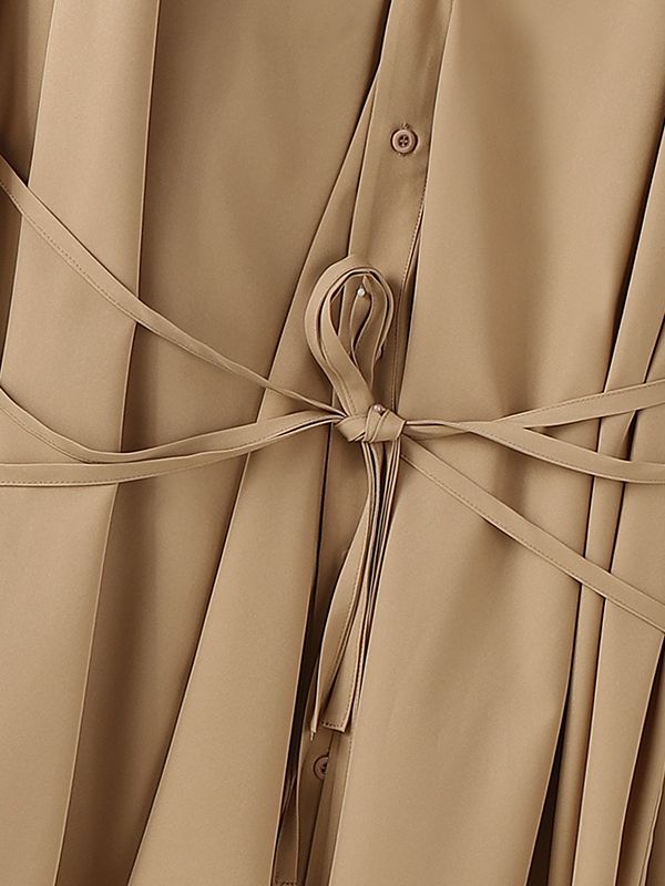 Men's Deconstructed Loose Drawstring Long Sleeve Shirt SKUL37534