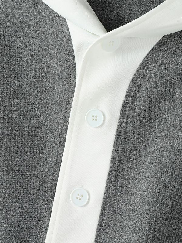 Men's Contrast Color Long Sleeve Hoodie SKUL41566