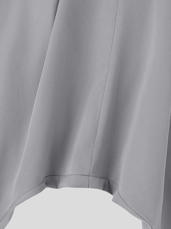 Men's Smart Luxury City Walk High-Drape Loose Fit Baggy Pant SKUL85935