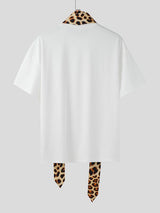 Men's Leopard Print Short Sleeve T-shirt SKUL42401