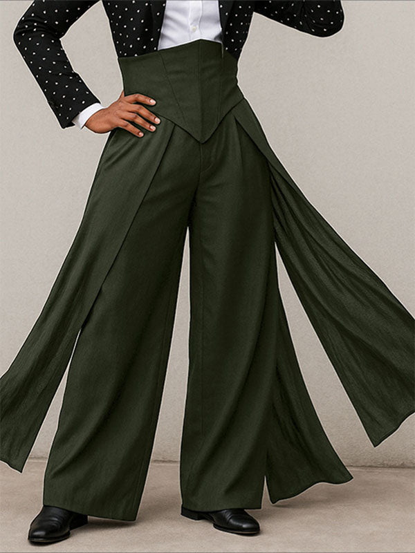 Men's Split Hem High Waist Casual Pant SKUL26179