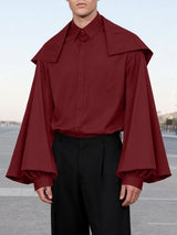 Men's Deconstructed Lantern Sleeve Shirt SKUL41153