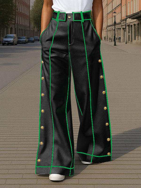 Mens Bold Stripe Colorblock Casual Pant SKUL21060