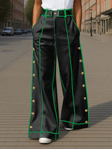 Mens Bold Stripe Colorblock Casual Pant SKUL21060