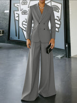 Men's Solid Color Casual Velvet Two Pieces Outfit SKUL30644