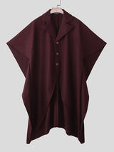 Men's Solid Loose Wide Sleeve Cloak SKUL28407