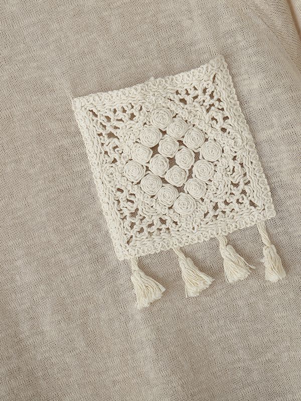 Men's Solid Relaxed Knit Long Sleeve T-Shirt SKUL35259