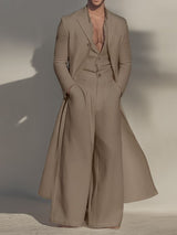 Men's Solid Casual Loose Two Pieces Outfit SKUL27441