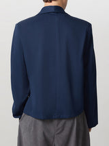 Mens Solid Color Casual Long Sleeve Blazer SKUK82374