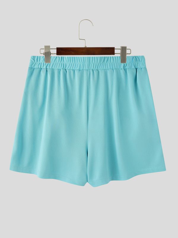 Men's Avant-Garde Deconstructed Asymmetric Overlay Utility Short SKUL72443