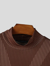 Men's Color Block Printed Long Hem T-Shirt SKUL43712