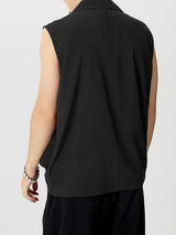 Mens Draped Neck Solid Color Tank SKUK72352