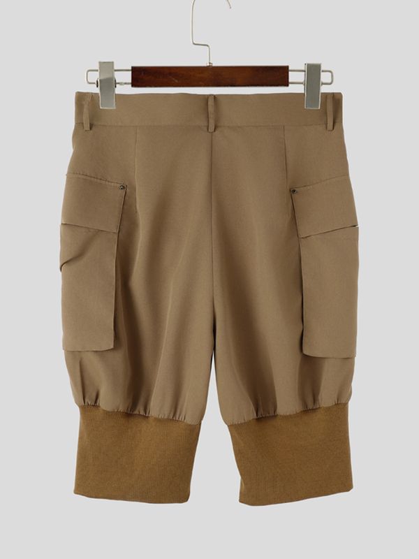 Men's Cyberpunk Techwear Multi-Pocket Cargo Bloomer Short SKUL64172
