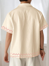 Mens Graffiti Print Short Sleeve Shirt SKUL12955