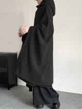 Mens Solid Color Loose Long-Sleeve Cloak SKUK89336