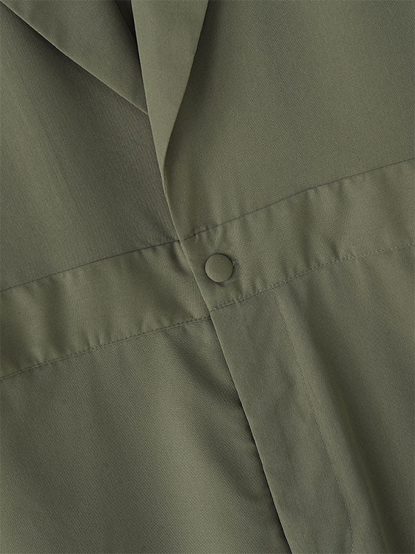 Mens Solid Color Loose Long Sleeve Jumpsuit SKUL27231