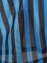 Men's Striped Colorblock Sheer Mesh Two Pieces Outfit SKUL25988