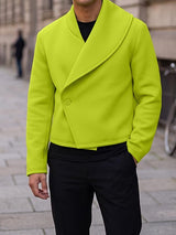 Mens Solid Color Casual Long Sleeve Jacket SKUK95555