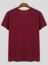 Mens Sheer Mesh Cut-Out Short Sleeve T-Shirt SKUL05504