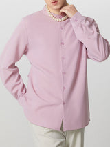 Mens Bow Tie Backless Long Sleeve Shirt SKUK95687