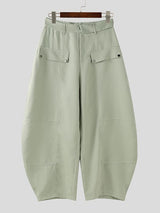 Men's Solid Color Wide Leg Casual Pant SKUL35133