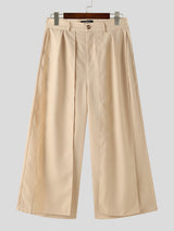 Mens Solid Loose Wide Leg Pants SKUK54947