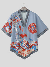 Mens Ethnic Print Short Sleeve T-Shirt SKUL13716