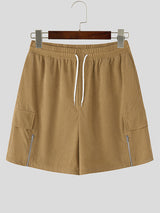 Mens Corduroy Zipper Casual Short SKUL18727