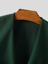 Men's Solid Color Sailor Collar Long Sleeve Shirt SKUL44998