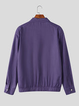 Men's Stripe Casual Long Sleeve Jacket SKUL42650