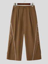 Mens Solid Color Deconstructed Long Pant SKUK76971