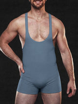 Men's Deconstructed Cross Backless Bodysuit SKUL57117
