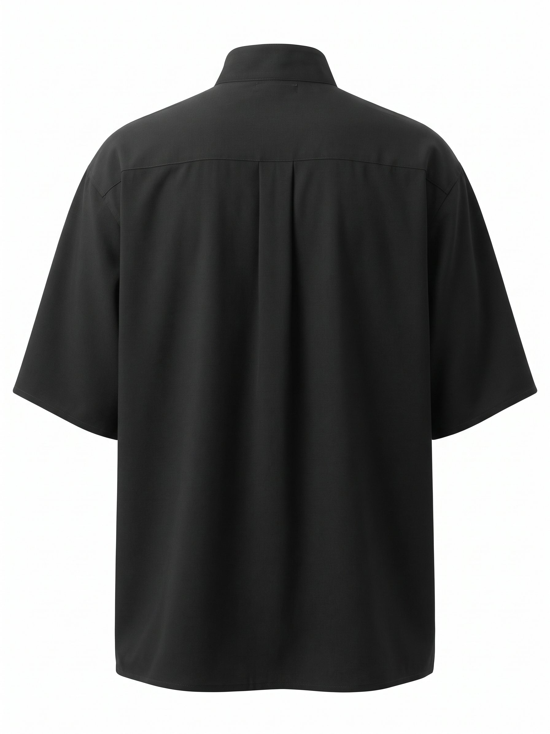 Men's Avant-Garde Accordion-Pleated Batwing Shirt SKUL50543