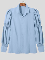 Mens Shirred Puff Sleeve Shirt SKUJ27141