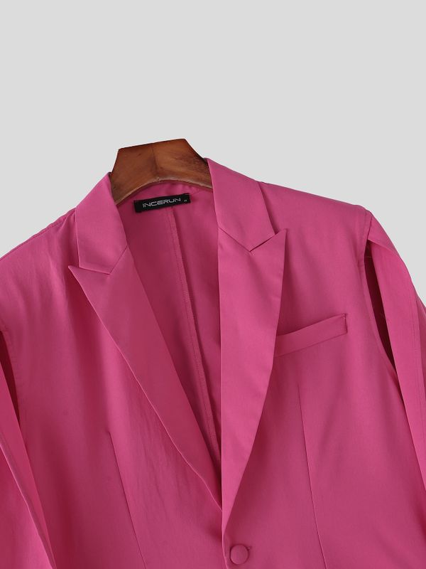 Men's High Street Wear Cape Sleeve Single Button Fashion Cloak SKUL68348
