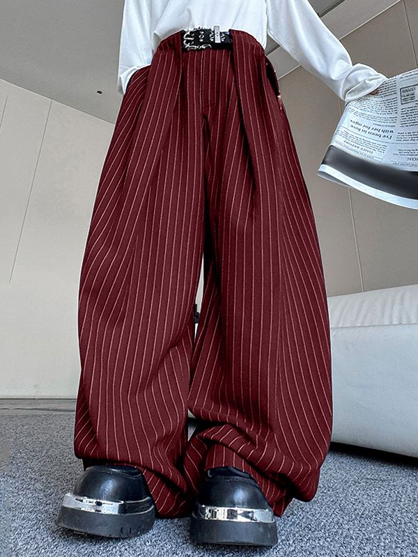 Men's Stripe High Waist Casual Pant SKUL41731