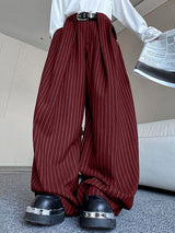 Men's Stripe High Waist Casual Pant SKUL41731