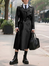 Men's Casual Faux Leather Long Coat SKUL29604