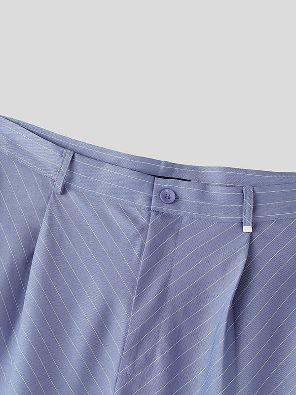 Men's Deconstructed Striped Curved Blade Pant SKUL47676