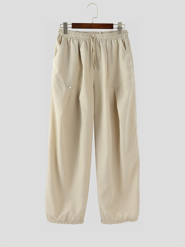 Men's Solid Wide Leg Casual Pant SKUL28238