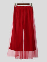 Men's Sheer Mesh Hem Casual Pant SKUL36407