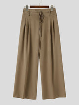 Men's Double Drawstring High Waist Wide Leg Pant SKUL62059