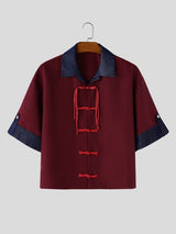 Men's New Chinese Style Relaxed Shirt SKUL61709