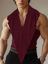 Mens Textured Knit V-Neck Tank SKUL08504