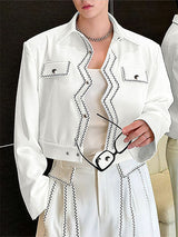 Men's Colorblock Casual Long Sleeve Jacket SKUL28355