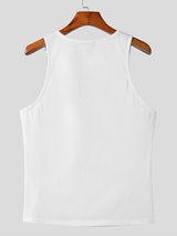 Mens Transparent Strap Deconstruction Design Vest SKUK13149