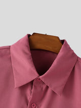 Men's Bow Tie Half Sleeve Shirt SKUL39894