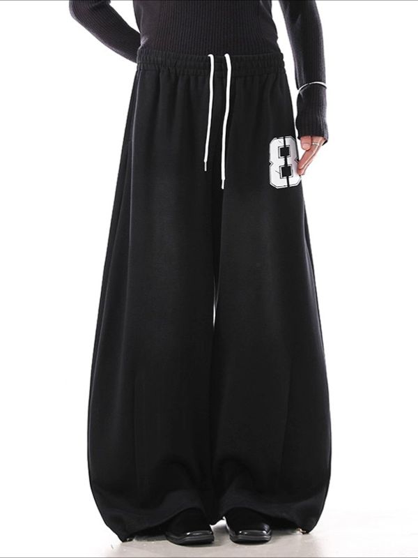 Men's Number 8 Print Casual Pant SKUL49939