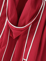 Men's Deconstructed Textured Ribbon Patchwork Contrast Color Shirt SKUL36608