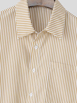 Men's Bow Tie Stripe Half Sleeve Shirt SKUL41034
